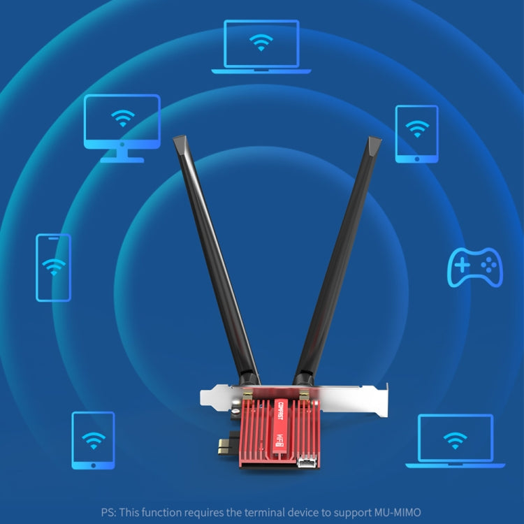 COMFAST CF-BE200 Pro 8774Mbps WiFi7 PCIE Wireless Network Adapter WiFi Receiver - USB Network Adapter by COMFAST | Online Shopping UK | buy2fix