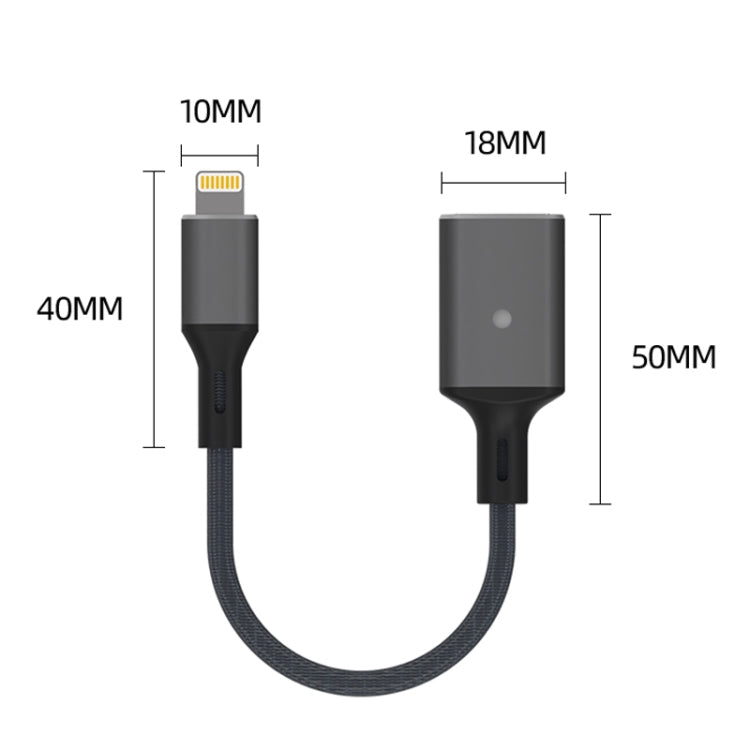 8 Pin to USB OTG Adapter Cable, Suitable for Systems Above IOS 13 (Yellow) - Converter & Adapter by buy2fix | Online Shopping UK | buy2fix