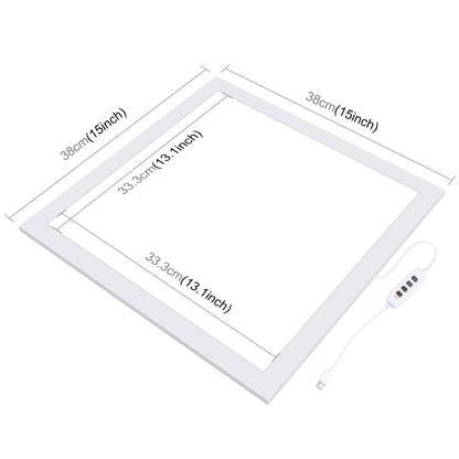 PULUZ 1000LM LED Acrylic No Polar Dimming Shadowless Light Pad with Switch for 40cm Photo Studio Box(EU Plug) -  by PULUZ | Online Shopping UK | buy2fix