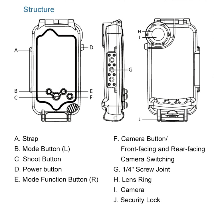 For iPhone XS Max PULUZ 40m/130ft Waterproof Diving Case, Photo Video Taking Underwater Housing Cover(White) - More iPhone Cases by PULUZ | Online Shopping UK | buy2fix