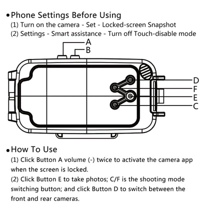 PULUZ PULUZ 40m/130ft Waterproof Diving Case for Huawei P20, Photo Video Taking Underwater Housing Cover(Transparent) - Huawei Cases by PULUZ | Online Shopping UK | buy2fix