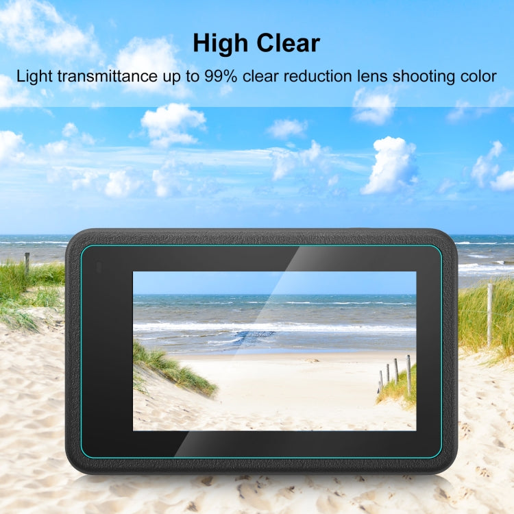 For DJI Osmo Action 4 PULUZ 3-in-1 Lens Front and Back Screen Tempered Glass Explosion-proof Film (Transparent) -  by PULUZ | Online Shopping UK | buy2fix