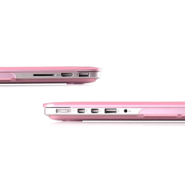 ENKAY for MacBook Pro Retina 13.3 inch (US Version) / A1425 / A1502 4 in 1 Crystal Hard Shell Plastic Protective Case with Screen Protector & Keyboard Guard & Anti-dust Plugs(Pink) - MacBook Pro Cases by ENKAY | Online Shopping UK | buy2fix