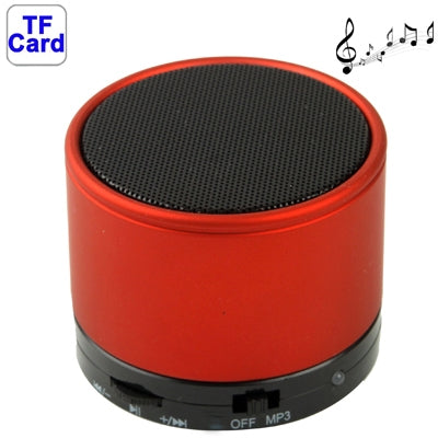 Bluetooth V2.1 Mini Stereo Speaker for Galaxy S IV / i9500 / SIII / i9300 / i8190 / S7562 / i8750 / i9220 / N7000 / i9100 / i9082 / iPhone 5 / iPhone 4 & 4S / New iPad / BlackBerry Z10 / HTC / Nokia / ... uilt-in Rechargeable Battery, Support TF Card(Red) - Desktop Speaker by buy2fix | Online Shopping UK | buy2fix