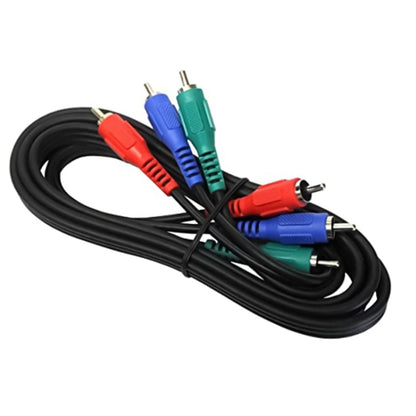 AV 3 RGB Male To 3 RGB Male Cable, Length: 1.5m - RCA Cable by buy2fix | Online Shopping UK | buy2fix