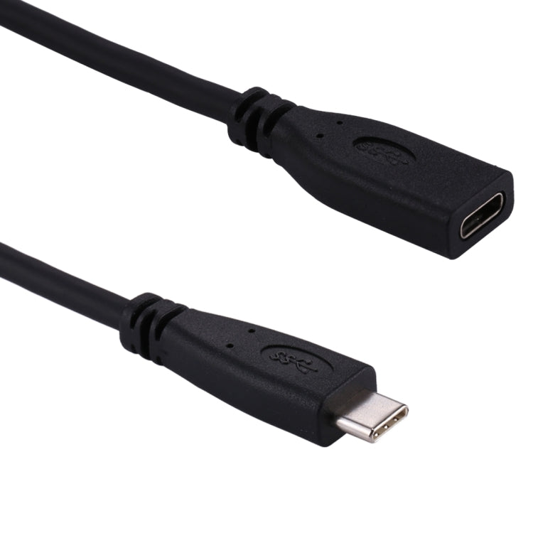 50cm USB-C / Type-C 3.1 Male to USB-C / Type-C Female Connector Adapter Cable(Black) - USB-C & Type-C Cable by buy2fix | Online Shopping UK | buy2fix