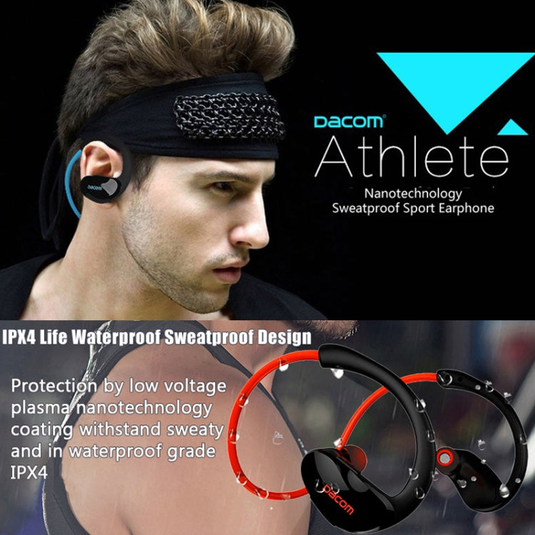 Dacom Athlete Sport Running Bluetooth Earphone Stereo Audio Headset with Mic(Red) - Bluetooth Earphone by buy2fix | Online Shopping UK | buy2fix