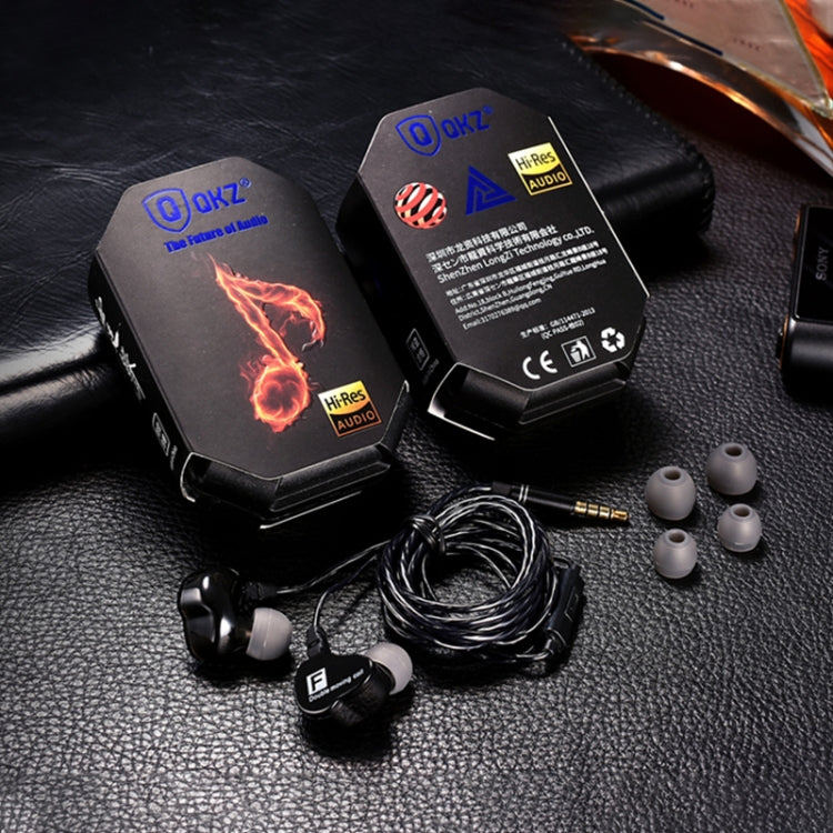 QKZ CK9 HiFi In-ear Four Unit Sports Music Headphones (Black) - Sport Earphone by QKZ | Online Shopping UK | buy2fix