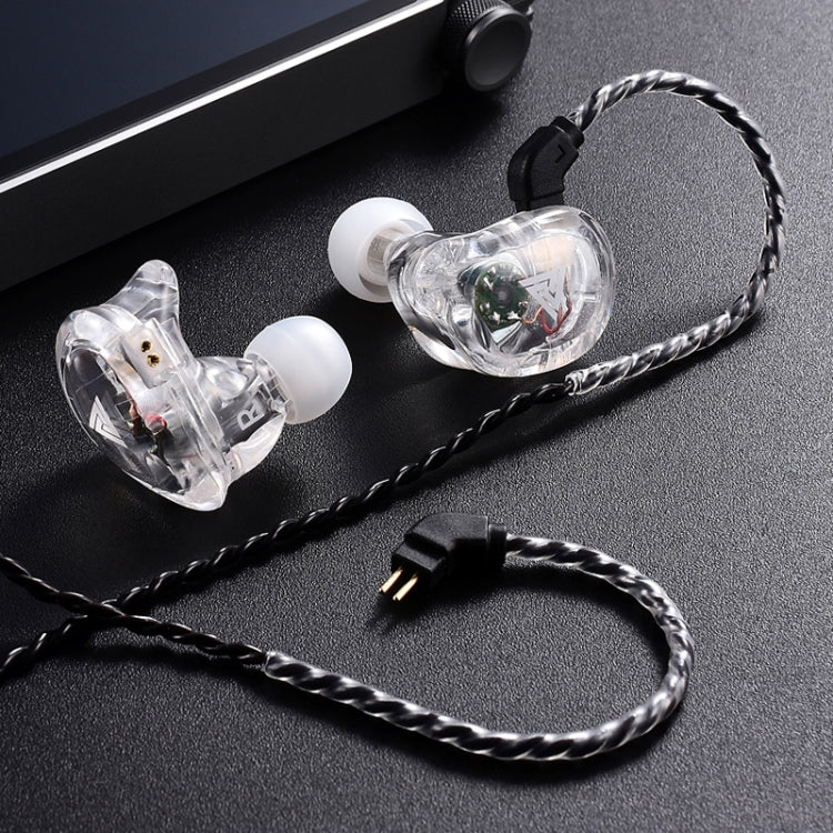 QKZ VK1 Plug-in Design Four-unit Music Headphones, Support for Changing Lines Basic Version - In Ear Wired Earphone by QKZ | Online Shopping UK | buy2fix