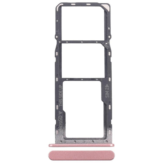 For Nokia C32 Original SIM Card Tray + SIM Card Tray + Micro SD Card Tray (Pink) - Card Tray by buy2fix | Online Shopping UK | buy2fix