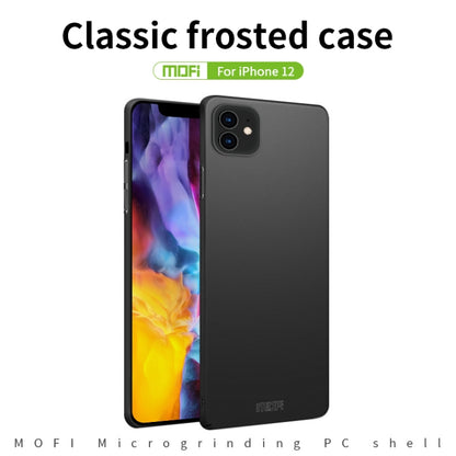 For iPhone 12 mini MOFI Frosted PC Ultra-thin Hard Case(Gold) - iPhone 12 mini Cases by MOFI | Online Shopping UK | buy2fix