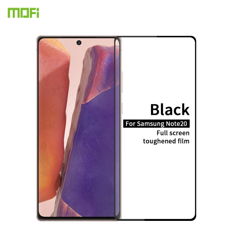 For Samsung Galaxy Note20 MOFI 9H 2.5D Full Screen Tempered Glass Film（Ultrasonic fingerprint unlock）(Black) - Galaxy Note20 Cases by MOFI | Online Shopping UK | buy2fix