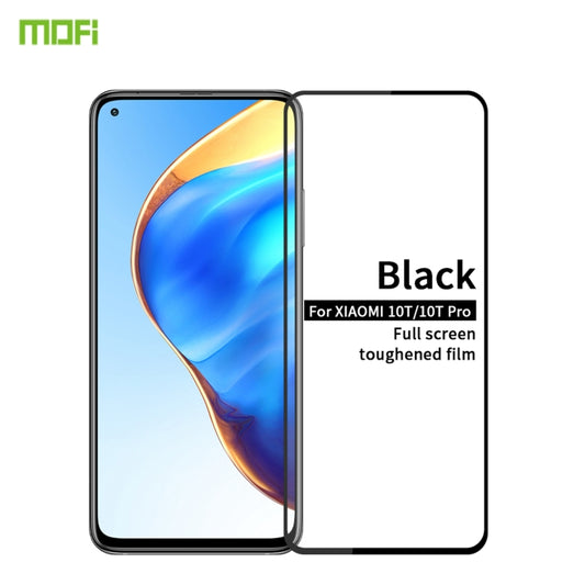 For Xiaomi 10T / 10T Pro MOFI 9H 2.5D Full Screen Tempered Glass Film(Black) -  by MOFI | Online Shopping UK | buy2fix