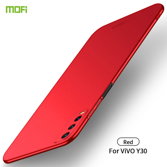 For vivo Y30 MOFI Frosted PC Ultra-thin Hard Case (Red) - vivo Cases by MOFI | Online Shopping UK | buy2fix