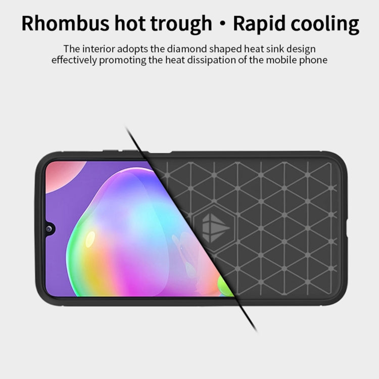 For Samsung Galaxy A32 5G MOFI Gentleness Series Brushed Texture Carbon Fiber Soft TPU Case(Grey) - Galaxy Phone Cases by MOFI | Online Shopping UK | buy2fix