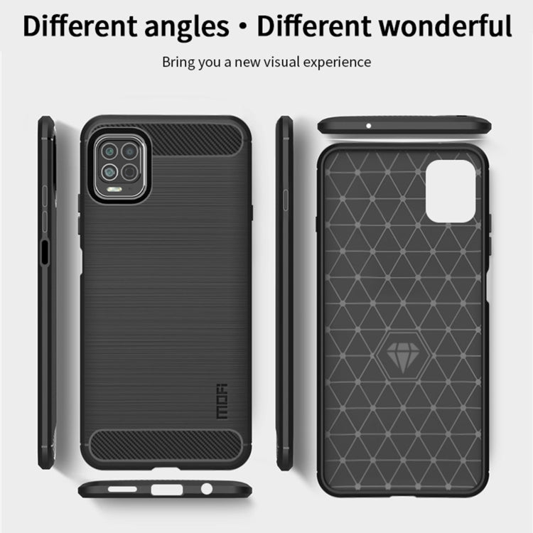 For Motorola Moto Edge S MOFI Gentleness Series Brushed Texture Carbon Fiber Soft TPU Case(Gray) - Motorola Cases by MOFI | Online Shopping UK | buy2fix