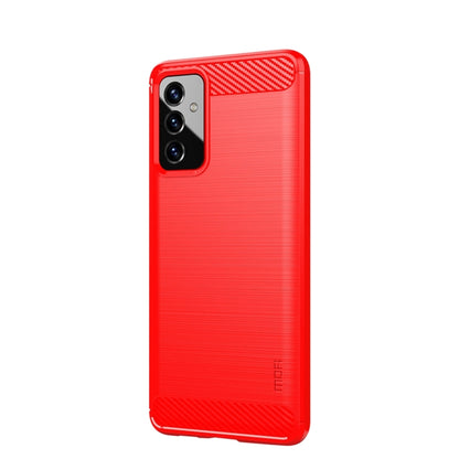 For Samsung Galaxy A82 / Quantum2 MOFI Gentleness Series Brushed Texture Carbon Fiber Soft TPU Case(Red) - Galaxy Phone Cases by MOFI | Online Shopping UK | buy2fix