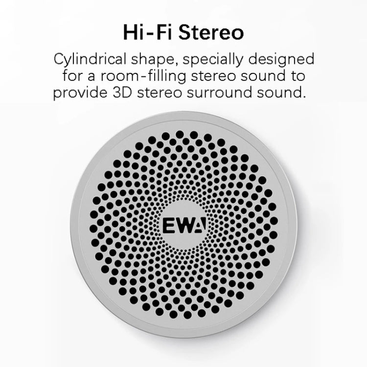 EWA A115 Portable Metal Bluetooth Speaker 105H Power Hifi Stereo Outdoor Subwoofer(Gold) - Desktop Speaker by EWA | Online Shopping UK | buy2fix