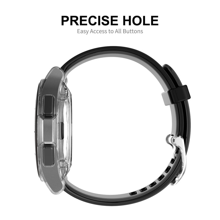 For Samsung Galaxy Watch4 Classic 42mm ENKAY Hat-Prince Full Coverage Transparent Soft Case TPU HD Clear Cover + Tempered Glass Protector - Watch Cases by ENKAY | Online Shopping UK | buy2fix