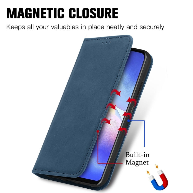 For Blackview A90 Retro Skin Feel Business Magnetic Horizontal Flip Leather Case with Holder & Card Slots & Wallet & Photo Frame(Blue) - More Brand by buy2fix | Online Shopping UK | buy2fix