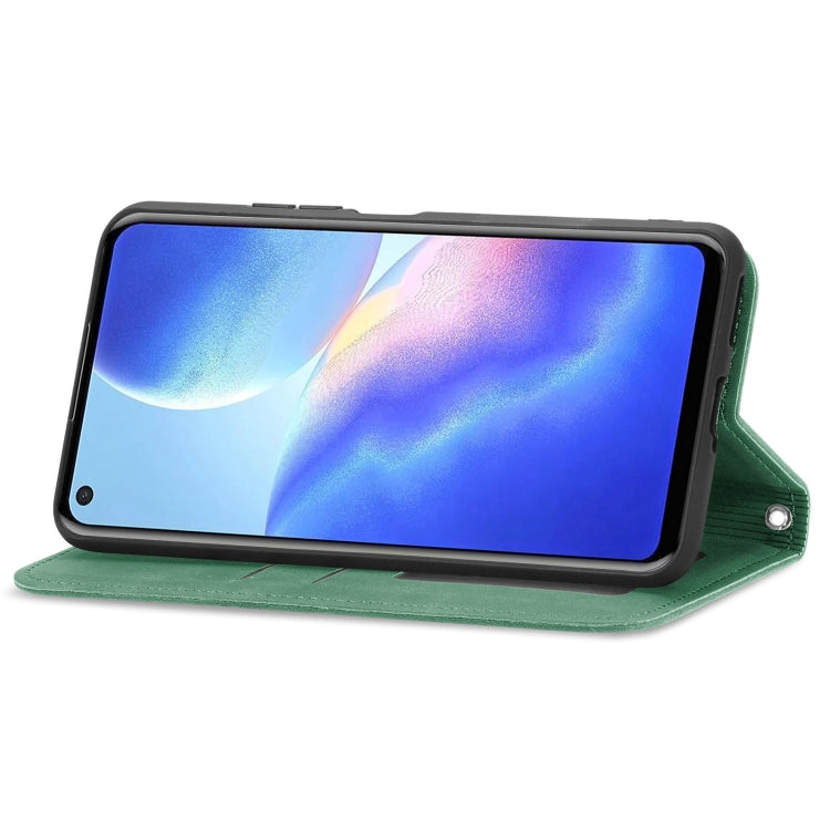 For Blackview A90 Retro Skin Feel Business Magnetic Horizontal Flip Leather Case with Holder & Card Slots & Wallet & Photo Frame(Green) - More Brand by buy2fix | Online Shopping UK | buy2fix