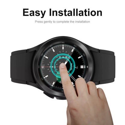 2 PCS For Samsung Galaxy Watch4 Classic 42mm ENKAY Hat-Prince Crystal Screen Protector Anti-scratch Watch Film - Screen Protector by ENKAY | Online Shopping UK | buy2fix