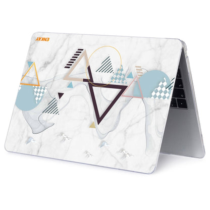 ENKAY Hat-Prince Geometry Pattern Laotop Protective Crystal Case for MacBook Pro 16 inch A2141(Geometry No.4) - MacBook Pro Cases by ENKAY | Online Shopping UK | buy2fix