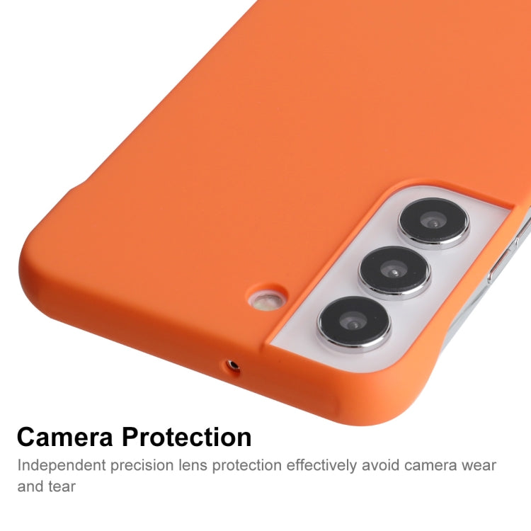 For Samsung Galaxy S22+ 5G ENKAY Matte Frameless Hard PC Case(Orange) - Galaxy S22+ 5G Cases by ENKAY | Online Shopping UK | buy2fix