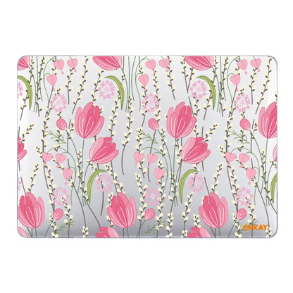 ENKAY Flower Series Pattern Laotop Protective Crystal Case For MacBook Pro 13.3 inch A2251 / A2289 / A2338 2020(Tulips) - MacBook Pro Cases by ENKAY | Online Shopping UK | buy2fix