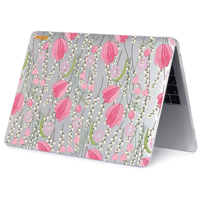 ENKAY Flower Series Pattern Laotop Protective Crystal Case For MacBook Pro 14.2 inch A2442 (2021)(Tulips) - MacBook Pro Cases by ENKAY | Online Shopping UK | buy2fix