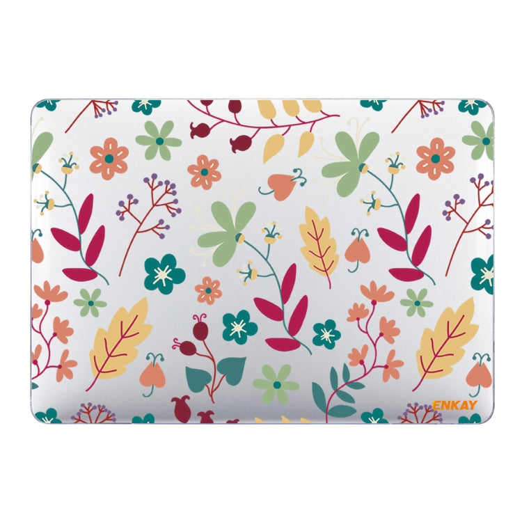 ENKAY Flower Series Pattern Laotop Protective Crystal Case For MacBook Pro 15.4 inch A1707 / A1990(Spring) - MacBook Pro Cases by ENKAY | Online Shopping UK | buy2fix