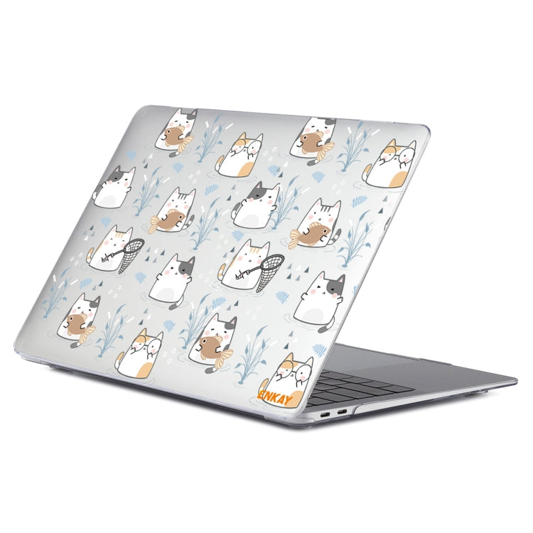 ENKAY Animal Series Pattern Laotop Protective Crystal Case For MacBook Pro 16 inch A2141(Cute Cat) - MacBook Pro Cases by ENKAY | Online Shopping UK | buy2fix