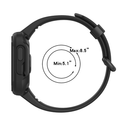 For Xiaomi Mi Watch 2 Lite Silicone Solid Color Watch Band(Black) - Watch Bands by buy2fix | Online Shopping UK | buy2fix