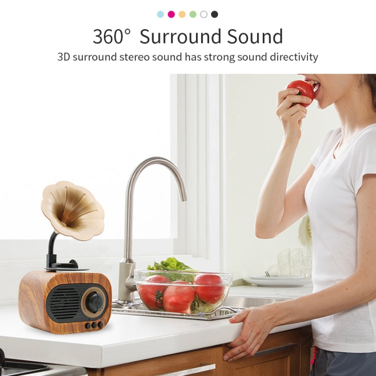 B5 Retro Phonograph Design Portable Wireless Stereo Speaker - Desktop Speaker by buy2fix | Online Shopping UK | buy2fix