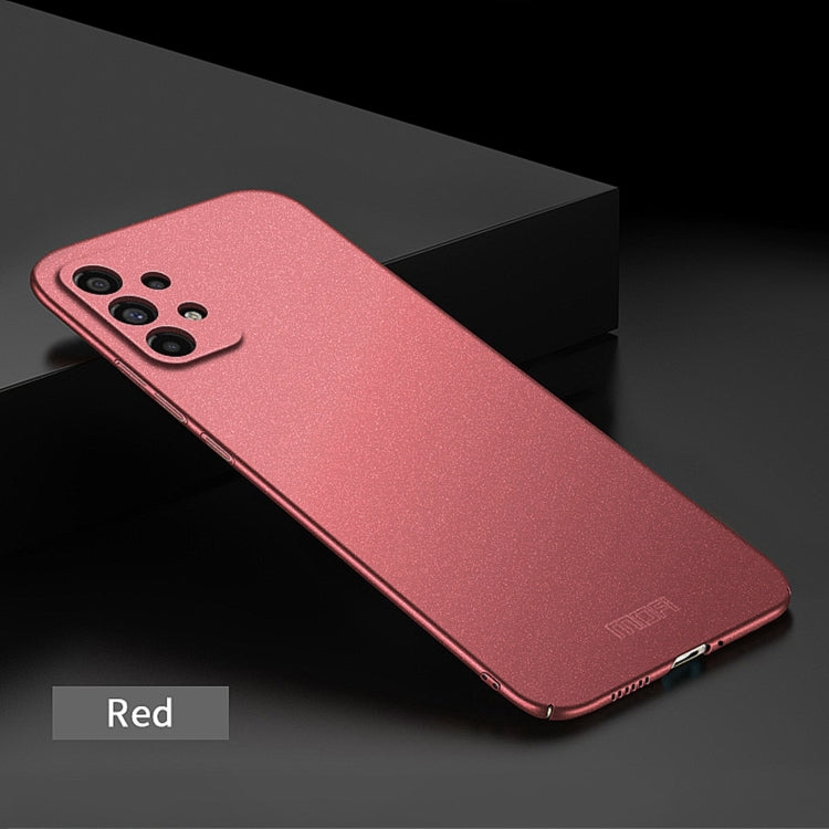 For Samsung Galaxy A73 5G MOFI Fandun Series Frosted PC Ultra-thin All-inclusive Phone Case(Red) - Galaxy Phone Cases by MOFI | Online Shopping UK | buy2fix