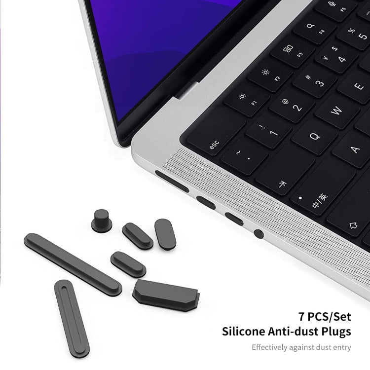 For MacBook Pro 14.2 A2442/A2779 2023 ENKAY Hat-Prince 3 in 1 Spaceman Pattern Laotop Protective Crystal Case with TPU Keyboard Film / Anti-dust Plugs, Version:EU(Spaceman No.5) - MacBook Pro Cases by ENKAY | Online Shopping UK | buy2fix