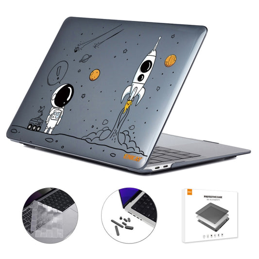 For MacBook Pro 16.2 A2485/A2880 2023 ENKAY Hat-Prince 3 in 1 Spaceman Pattern Laotop Protective Crystal Case with TPU Keyboard Film / Anti-dust Plugs, Version:US(Spaceman No.1) - MacBook Pro Cases by ENKAY | Online Shopping UK | buy2fix