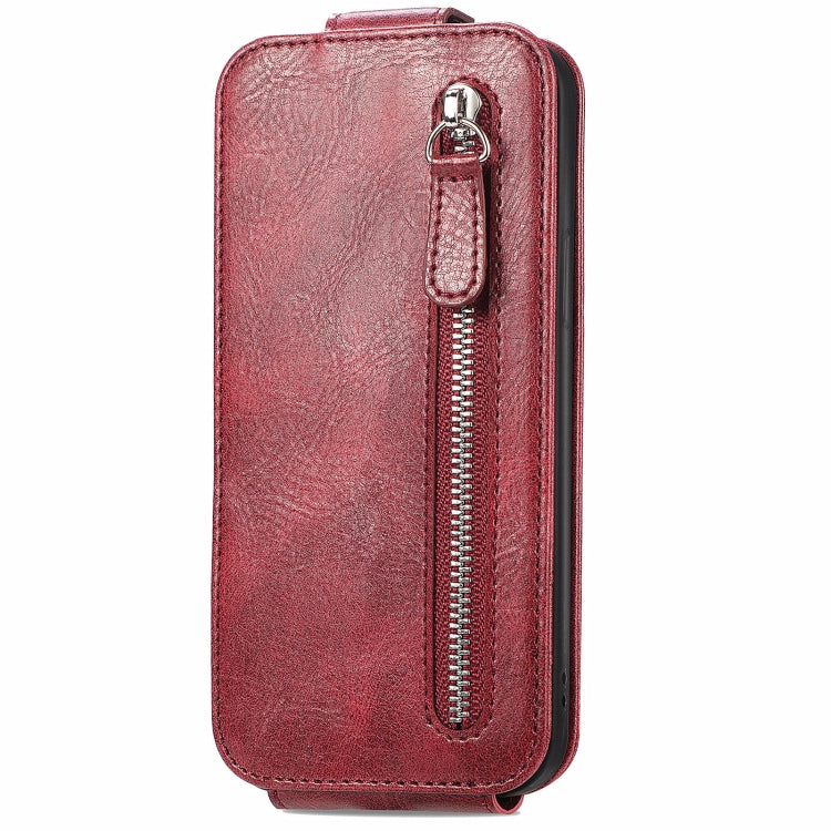 For Xiaomi 14 Zipper Wallet Vertical Flip Leather Phone Case(Red) - 14 Cases by buy2fix | Online Shopping UK | buy2fix