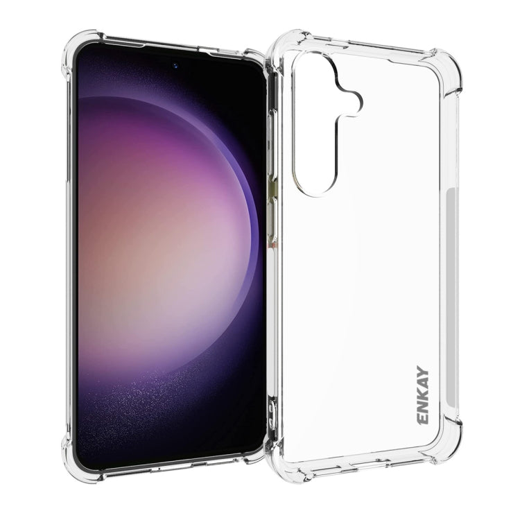 For Samsung Galaxy S24+ 5G ENKAY Clear TPU Shockproof Anti-slip Phone Case - Galaxy S24+ 5G Cases by ENKAY | Online Shopping UK | buy2fix