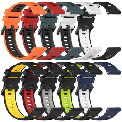 For Honor Watch Dream 22mm Sports Two-Color Silicone Watch Band(Orange+Black) - Watch Bands by buy2fix | Online Shopping UK | buy2fix