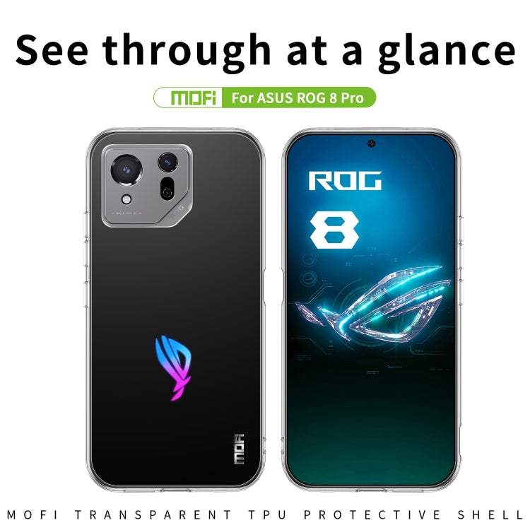 For ASUS ROG Phone 8 Pro MOFI Ming Series Ultra-thin TPU Phone Case(Transparent) - ASUS Cases by MOFI | Online Shopping UK | buy2fix