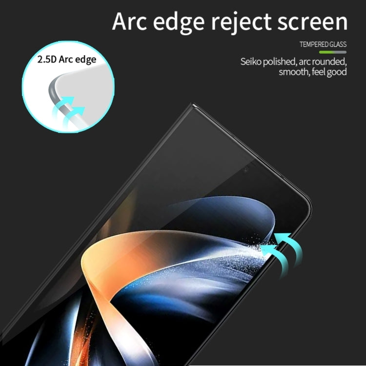 For Samsung Galaxy Z Fold5 MOFI 9H 2.5D Full Screen Tempered Glass Film(Black) - Galaxy Z Flip5 5G Tempered Glass by MOFI | Online Shopping UK | buy2fix