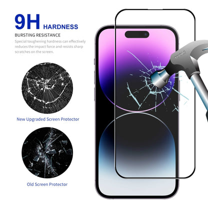 For iPhone 15 Pro Max 10pcs ENKAY Full Glue High Aluminum-silicon Tempered Glass Film - iPhone 15 Pro Max Tempered Glass by ENKAY | Online Shopping UK | buy2fix