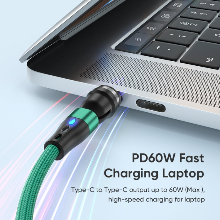 ENKAY PD60W Type-C to Type-C / 8 Pin / Micro USB Magnetic 540 Degrees Rotating Fast Charging Cable, Length:2m(Black) - Charging Cable & Head by ENKAY | Online Shopping UK | buy2fix