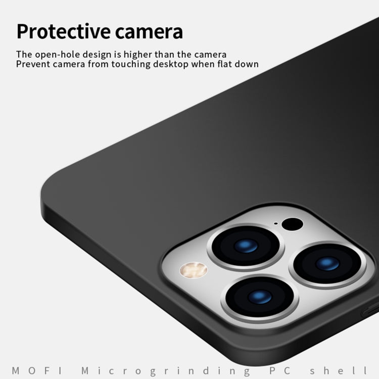 For iPhone 16 Pro MOFI Frosted PC Ultra-thin Hard Phone Case(Black) - iPhone 16 Pro Cases by MOFI | Online Shopping UK | buy2fix