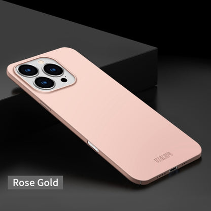 For iPhone 16 Pro MOFI Frosted PC Ultra-thin Hard Phone Case(Rose Gold) - iPhone 16 Pro Cases by MOFI | Online Shopping UK | buy2fix