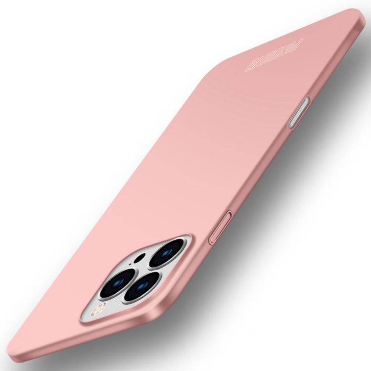 For iPhone 16 Pro PINWUYO Micro-Frosted PC Ultra-thin Hard Phone Case with Magsafe Magnetic Ring(Rose Gold) - iPhone 16 Pro Cases by PINWUYO | Online Shopping UK | buy2fix