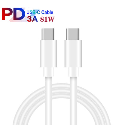 PD30W USB-C / Type-C + QC3.0 USB Dual Port Charger with 1m Type-C to Type-C Data Cable, EU Plug - USB Charger by buy2fix | Online Shopping UK | buy2fix