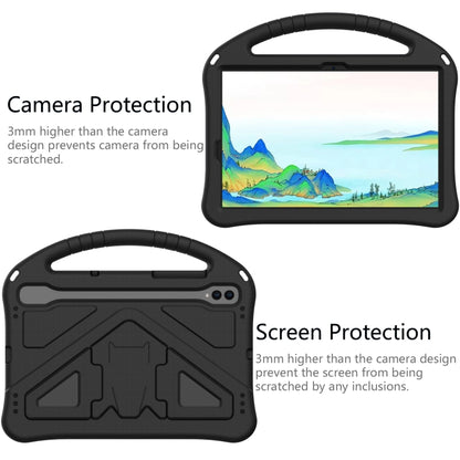 For Samsung Galaxy Tab S9 EVA Shockproof Tablet Case with Holder(Black) - Galaxy Tab S9 Cases by buy2fix | Online Shopping UK | buy2fix