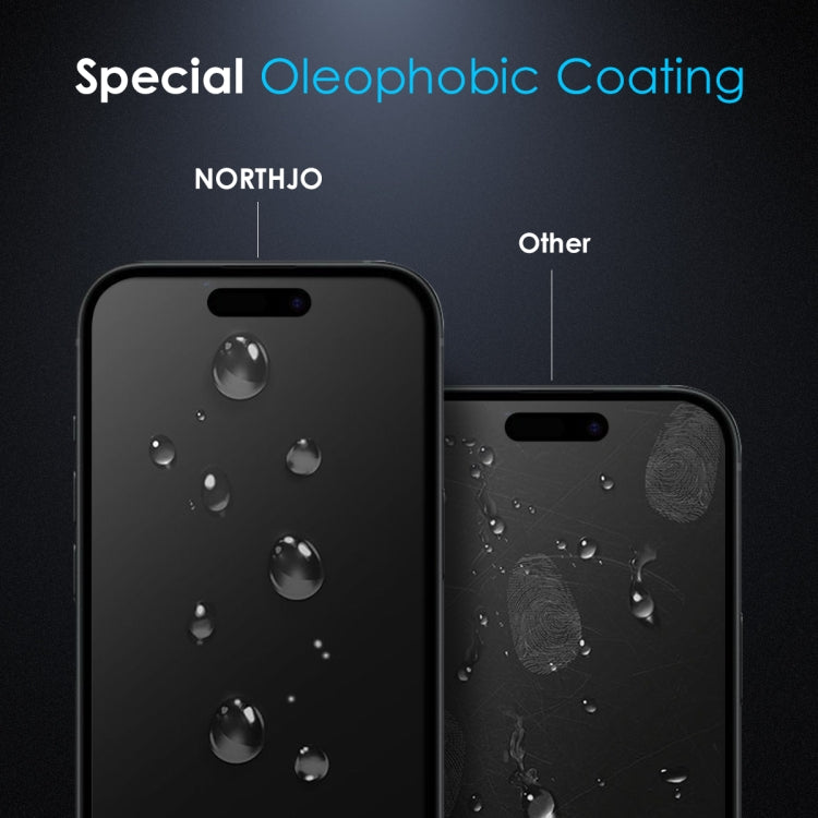 For iPhone 16 Plus NORTHJO A++ 0.3mm 28 Degree Privacy Screen Tempered Glass Film - iPhone 16 Plus Tempered Glass by NORTHJO | Online Shopping UK | buy2fix